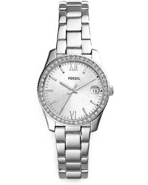 Fossil Reloj Scarlette De 33 Mm - Blanco