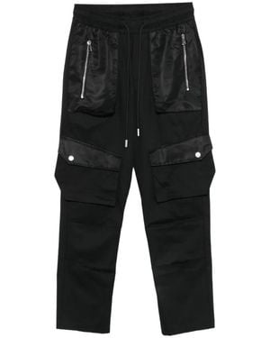 Yes London Panelled Cargo Trousers - Black