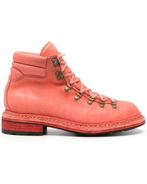 Guidi 19 Leather Boots - Pink