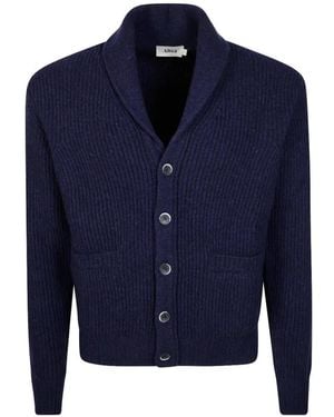 Altea Ribbed Shawl-Collar Cardigan - Blue