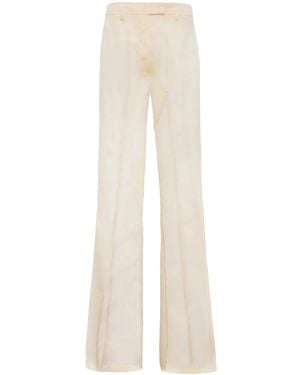 Prada Organza Trousers - White