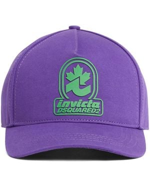 DSquared² Gorra con aplique del logo - Morado