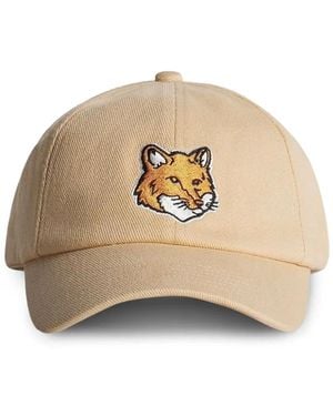 Maison Kitsuné フォックスヘッド コットンキャップ - ナチュラル