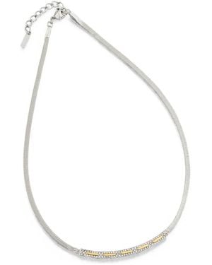 Trussardi Crystal-Embellished Necklace - White