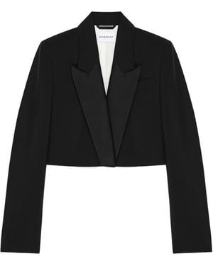 Givenchy Cropped Jack Van Wol En Mohair - Zwart