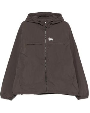 Stussy Hooded Jacket - Brown