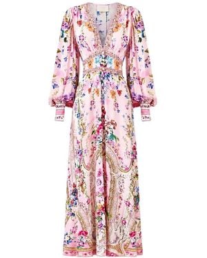 CAMILLA Palatial Pastels Crystal-Embellished Maxi Dress - Pink