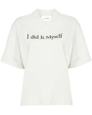 Axel Arigato T-Shirt Con Ricamo - Bianco