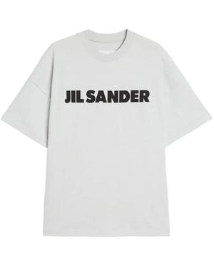 Jil Sander Logo-Print Cotton T-Shirt - White