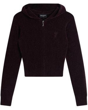 Juicy Couture Hoodie Zippé À Logo Brodé - Black
