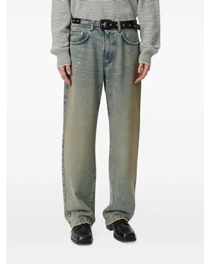 mfpen Distressed Straight-Leg Jeans - Grey