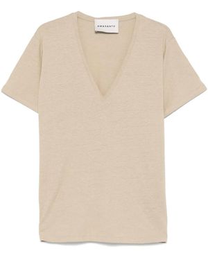 Amaranto Camisa de mezcla de lino - Neutro