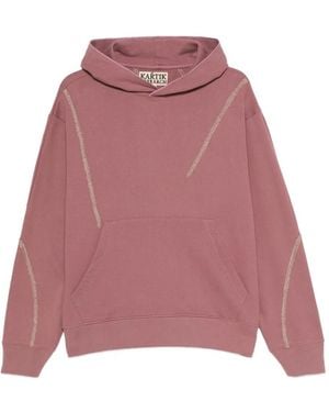 Kartik Research Sudadera con capucha y panel bordado - Rosa