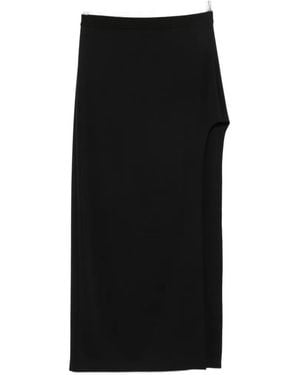 Wardrobe NYC Side-Slit Midi Skirt - Black