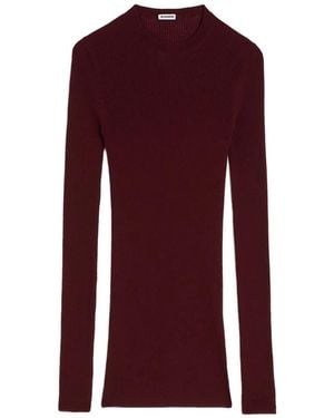 Jil Sander Gerippter Strickpullover - Lila