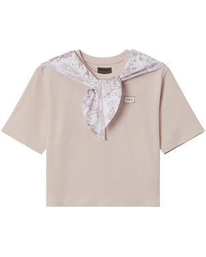 Musium Div. Camiseta Con Cuello Estampado - Rosa