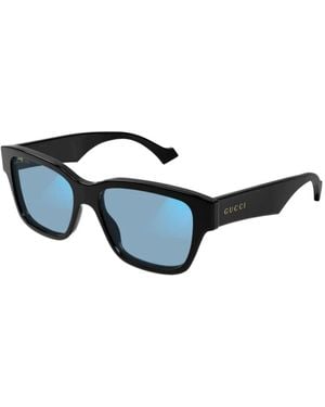 Gucci Gg1428S Square-Frame Sunglasses - Blue