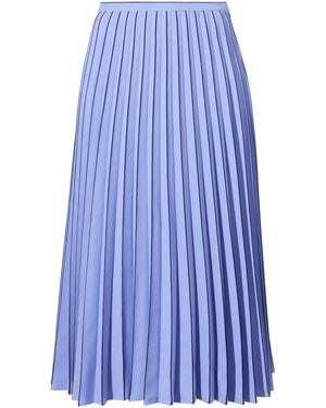 Proenza Schouler Pleated Crepe Midi Skirt - Blue