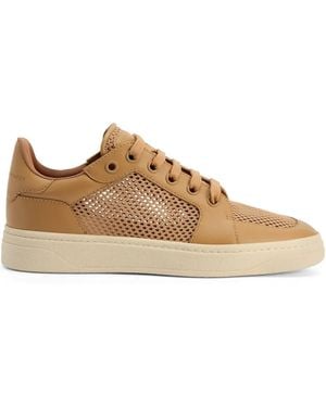 Giuseppe Zanotti レザースニーカー - ブラウン