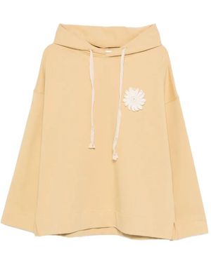 Sandro Flower-Patch Hoodie - Natural