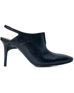CAPASA MILANO Pointed-Toe Slingback Mules - Blue