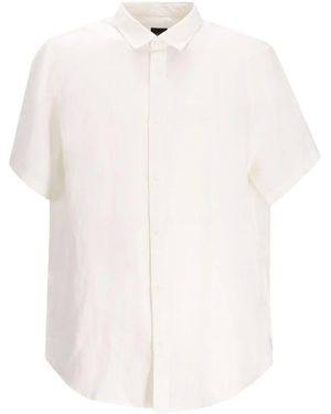 ARMANI EXCHANGE Chemise En Lin - Blanc