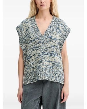 Munthe Arazza V-Neck Vest - Blue
