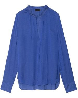 Zadig & Voltaire Top Met V-Hals - Blauw
