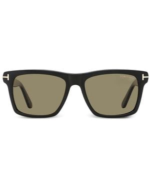 Tom Ford Buckley Rectangle-Frame Sunglasses - Grey