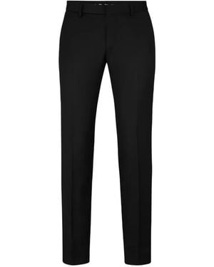 BOSS Pressed-Crease Tailored Trousers - Black