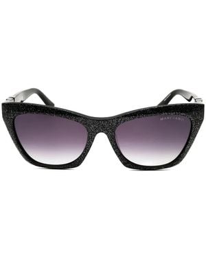 MARCIANO BY GUESS Glitter-Effect Cat-Eye Sunglasses - Black