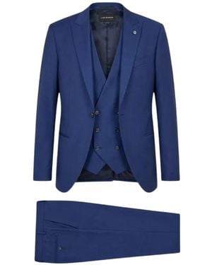 Luigi Bianchi Three-Piece Suit - Blue