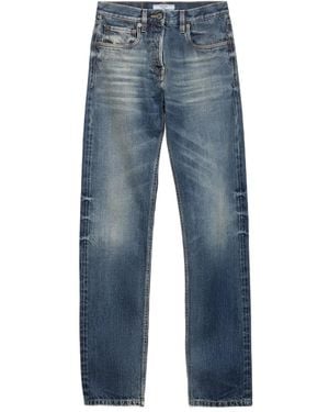 Prada Ausgeblichene Tapered-Jeans - Blau