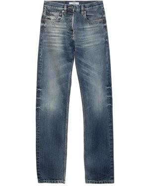 Prada Vaqueros ajustados con efecto lavado - Azul