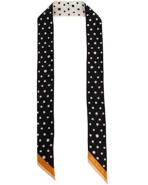 Fendi Pañuelo Con Motivo De Lunares - Negro