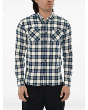 Woolrich Checked Button-Down Shirt - Blue