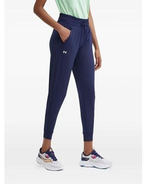 Under Armour Logo-Print Track Pants - Blue