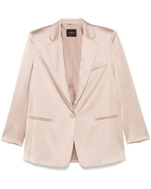 ANDAMANE Satined Blazer - Natural