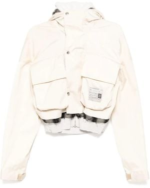 Maison Mihara Yasuhiro Patchwork Design Jacket - White