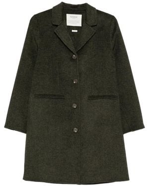 Yerse Veste À Chevrons Et Revers Crantés - Green