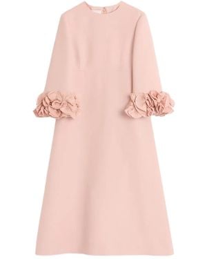 Valentino Garavani Midi Crepe Couture Midi Dress - Pink