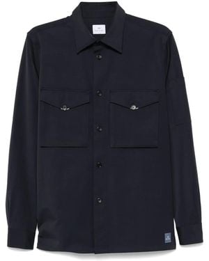 Paul Smith Twill Shirt Jacket - Blue