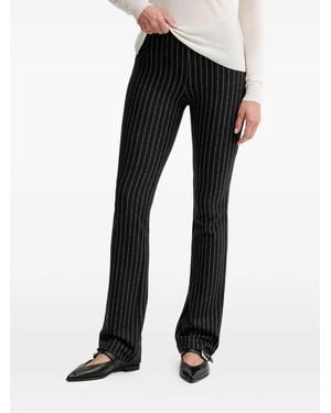 Sessun Hediwalk Stripe-Pattern Trousers - Black