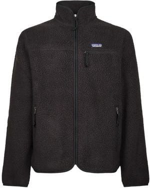 Patagonia Retro Pile Zip-Up Jacket - Black