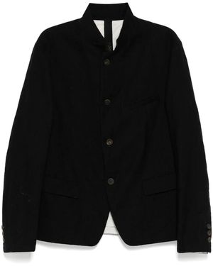 Forme D'expression Camp-Collar Shirt Jacket - Black