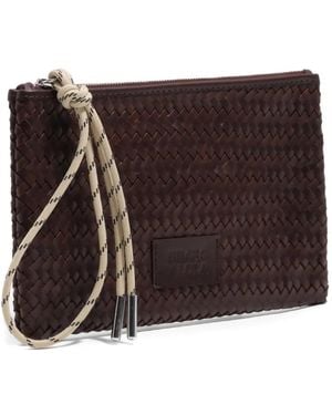 Bimba Y Lola Woven Zip Wallet - Brown