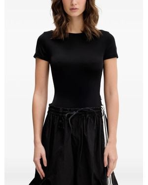 Vetements Open-Back Bow-Detail T-Shirt - Black