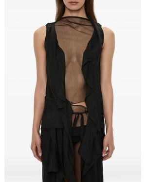Christopher Esber Kacere Draped Top - Black