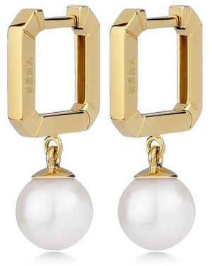 Eera Boucle D'Oreille Candy Mini Pearls En 18Ct - Blanc