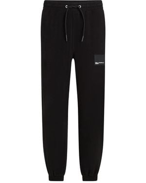 Karl Lagerfeld Jogginghose Mit Logo-Patch - Schwarz